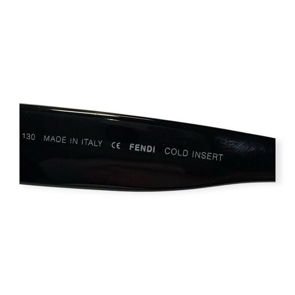 Fendi FS 5093 Oval Sunglasses‎ Black 130mm VTG Rare display picture 3